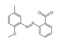 1-(2-甲氧基-5-甲基苯基)-2-(2-硝基苯基)二氮烯 结构式