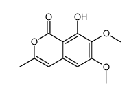 8-羟基-6,7-二甲氧基-3-甲基异香豆素 结构式