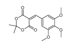 2,2-二甲基-5-(3,4,5-三甲氧亚苄基)-1,3-二氧六环-4,6-二酮 结构式