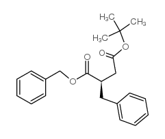 (R)-2-苄基-琥珀酸 1-苄酯 4-叔丁酯 结构式