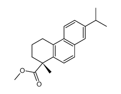 1-Phenanthrenecarboxylic acid, 1,2,3,4-tetrahydro-1-methyl-7-(1-methylethyl)-, methyl ester, (R)- (9CI) 结构式