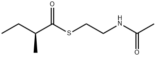 (2S)-2-甲基硫代丁酸 S-(2-乙酰氨基乙基)酯 结构式