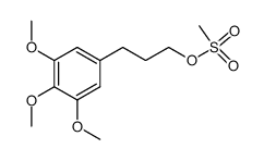 Benzenepropanol, 3,4,5-trimethoxy-, 1-methanesulfonate 结构式