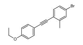 4-溴-1-[2-(4-乙氧基苯基)乙炔基]-2-甲基苯 结构式