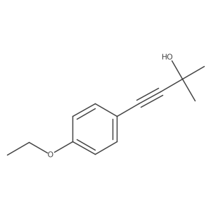 4-(4-乙氧基苯基)-2-甲基-3-丁炔-2-醇 结构式