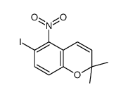 6-碘-2,2-二甲基-5-硝基-2H-1-苯并吡喃 结构式