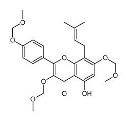 脱甲基叶黄素三-O-甲氧基甲基醚 结构式