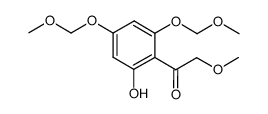 1-[2-Hydroxy-4,6-bis(methoxymethoxy)phenyl]-2-methoxyethanone 结构式