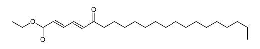 2,4-Docosadienoic acid, 6-oxo-, ethyl ester, (E,E)- (9CI) 结构式