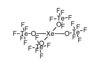 四(五氟羟基合碲酸根-O)氙(SP-4-1)- 结构式