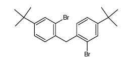 Benzene, 1,1'-methylenebis[2-bromo-4-(1,1-dimethylethyl)- 结构式