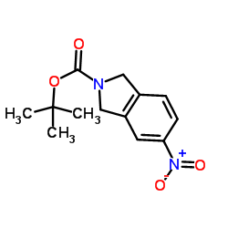 N-叔丁氧羰基-5-氨基异吲哚啉 结构式