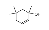 1,5,5-三甲基-2-环己烯-1-醇 结构式