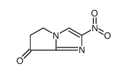 5,6-二氢-2-硝基-7H-吡咯并[1,2-a]咪唑-7-酮 结构式