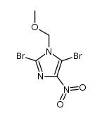 2,5-Dibromo-1-methoxymethyl-4-nitroimidazole 结构式