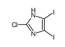 2-氯-4,5-二碘-1H-咪唑 结构式