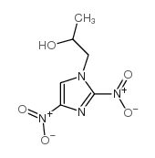 1H-Imidazole-1-ethanol, .alpha.-methyl-2,4-dinitro- 结构式