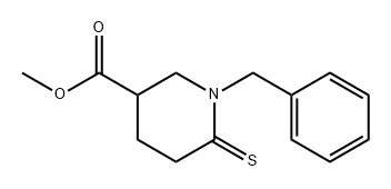 1-苄基-6-硫代哌啶-3-羧酸甲酯 结构式
