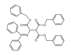 2-[(二苯亚甲基)氨基]-1,1,2-乙烷三羧酸三苄酯 结构式
