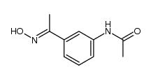 N-{3-[1-(hydroxyimino)ethyl]phenyl}acetamide 结构式