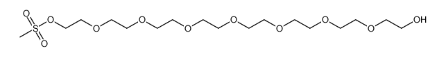 3,6,9,12,15,18,21-Heptaoxatricosane-1,23-diol, 1-methanesulfonate 结构式