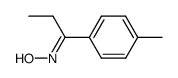 (1E)-1-(4-甲基苯基)丙-1-酮肟 结构式
