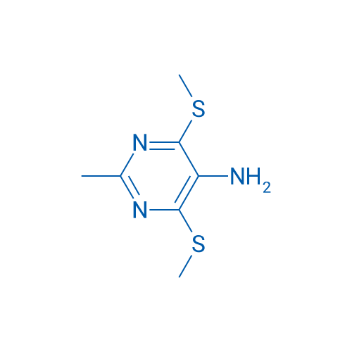 2-甲基-4,6-双(甲硫基)嘧啶-5-胺 结构式