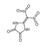 2-(二硝基亚甲基)-4,5-咪唑烷二酮 结构式