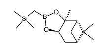 4,6-Methano-1,3,2-benzodioxaborole, hexahydro-3a,5,5-trimethyl-2-[(trimethylsilyl)methyl]-, (3aS,4S,6S,7aR)- 结构式