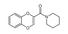 1,4-苯并二氧杂环己-2-基-1-哌啶基甲酮 结构式