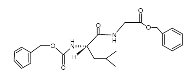 N-苄氧羰基-L-亮氨酰甘氨酸苄酯 结构式