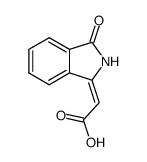 Acetic acid, 2-(2,3-dihydro-3-oxo-1H-isoindol-1-ylidene)- 结构式