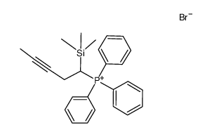 Phosphonium, triphenyl[1-(trimethylsilyl)-3-pentyn-1-yl]-, bromide (1:1) 结构式