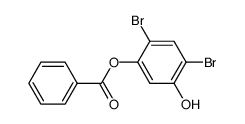 4,6-二溴-1,3-苯二酚-1-苯甲酸酯 结构式