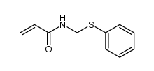2-Propenamide, N-[(phenylthio)methyl]- 结构式