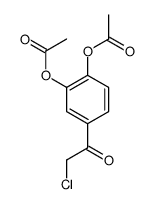 2-氯-1-(3,4-二乙酰氧基苯基)乙酮 结构式