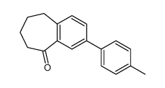 3-(4-甲基苯基)-6,7,8,9-四氢-5H-苯并[7]轮烯-5-酮 结构式