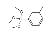 1-甲基-3-(三甲氧基硅基)苯 结构式