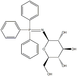 N-(β-D-吡喃葡萄糖基)三苯基膦酰亚胺 结构式