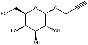 炔丙基-α-D-吡喃葡萄糖苷 结构式