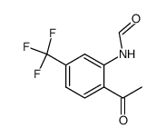 N-(2-乙酰基-5-(三氟甲基)苯基)甲酰胺 结构式