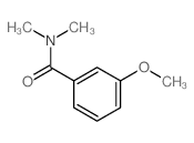 3-甲氧基-N,N-二甲基-苯甲酰胺 结构式
