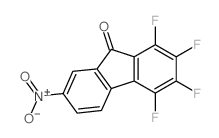 1,2,3,4-四氟-7-硝基-9H-芴-9-酮 结构式