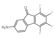 7-氨基-1,2,3,4-四氟-9H-芴-9-酮 结构式