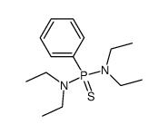 Phosphonothioic diamide, N,N,N',N'-tetraethyl-P-phenyl- 结构式