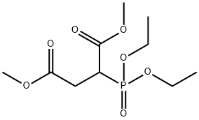 二甲基 2-(二乙氧基膦酰基)琥珀酯 结构式