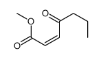 2-Heptenoic acid, 4-oxo-, methyl ester, (E)- (9CI) 结构式