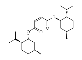 顺丁烯二酸二[(1R,2S,5R)-5-甲基-2-(1-甲基乙基)环己基]酯 结构式
