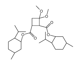 (1S,2R)-3,3-Dimethoxy-1,2-cyclobutanedicarboxylic Acid Di-L-Menthyl Ester 结构式