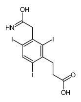 3-[3-(carbamoylmethyl)-2,4,6-triiodo-phenyl]propanoic acid 结构式
